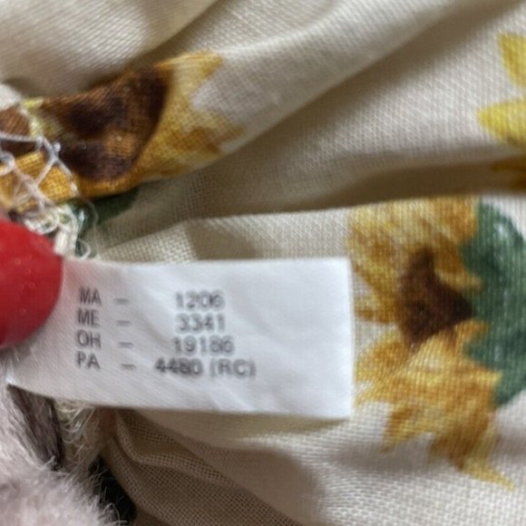 Jointed Brown Craft Bear Plush with Sunflower Dress Stuffed Animal 12.5” Toy - Picture 7 of 9